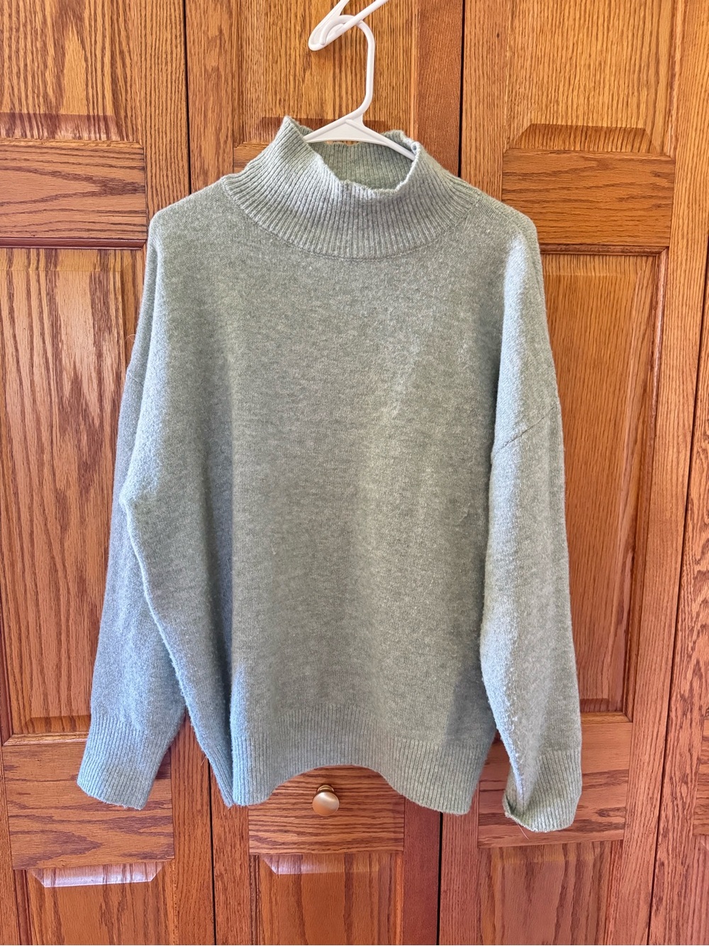 Women’s Sage Mock Neck Sweater - Relaxed Fit